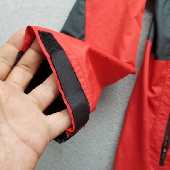 Nike Jacket Mens XL Red Zip‎ Pockets Hooded Baseball Windbreaker - Picture 2 of 14